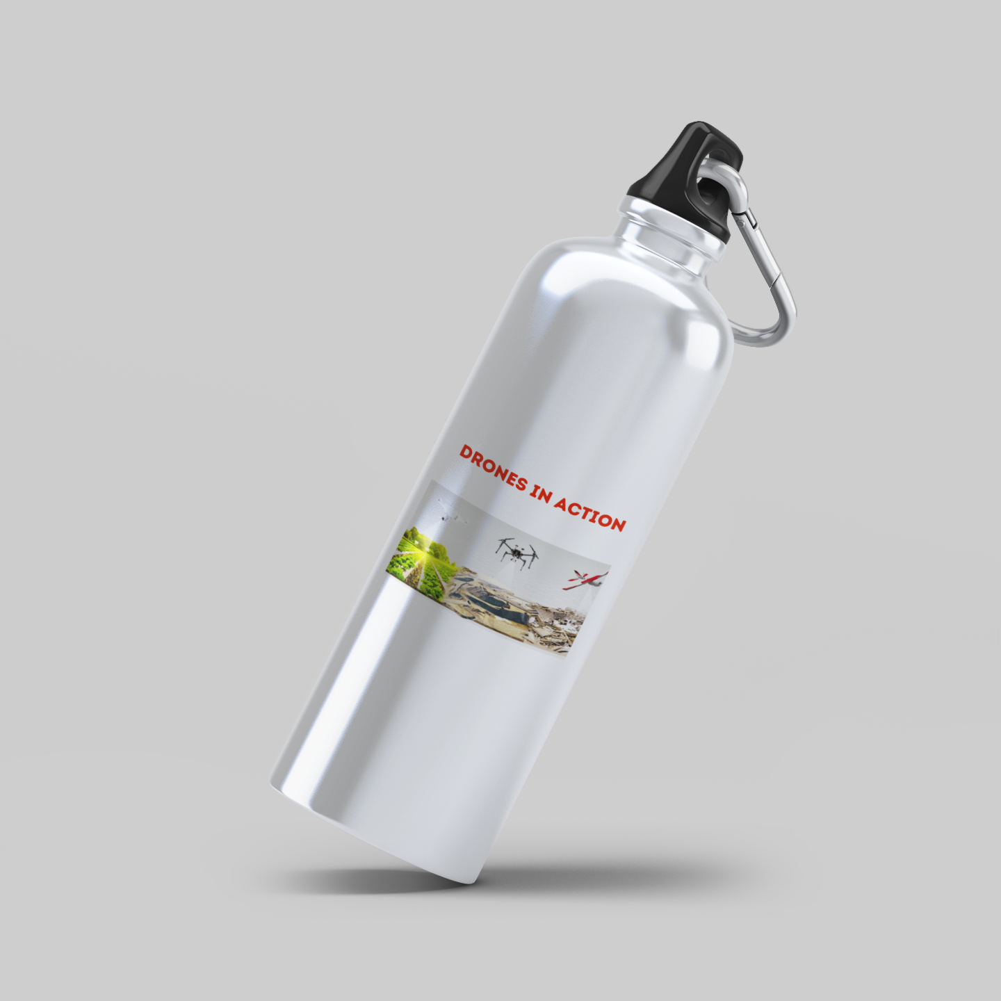 Drones In Action Water Bottel