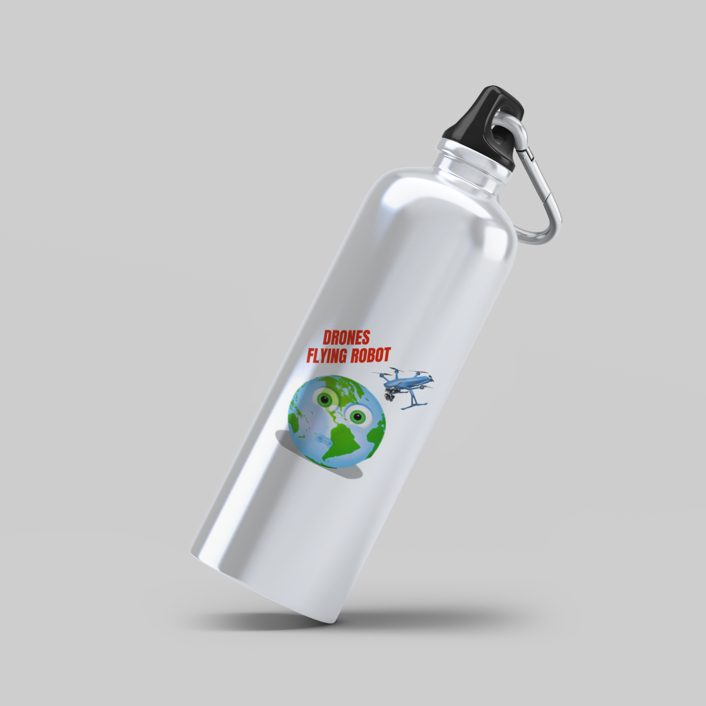 DRONE FLYING ROBOT BOTTLE