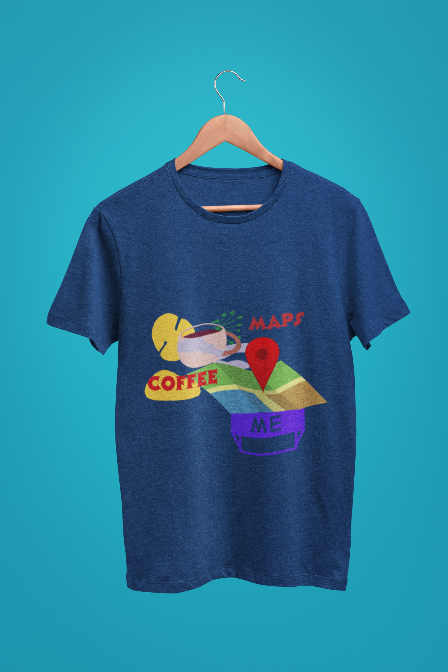 COFFEE WITH MAP T SHIRT