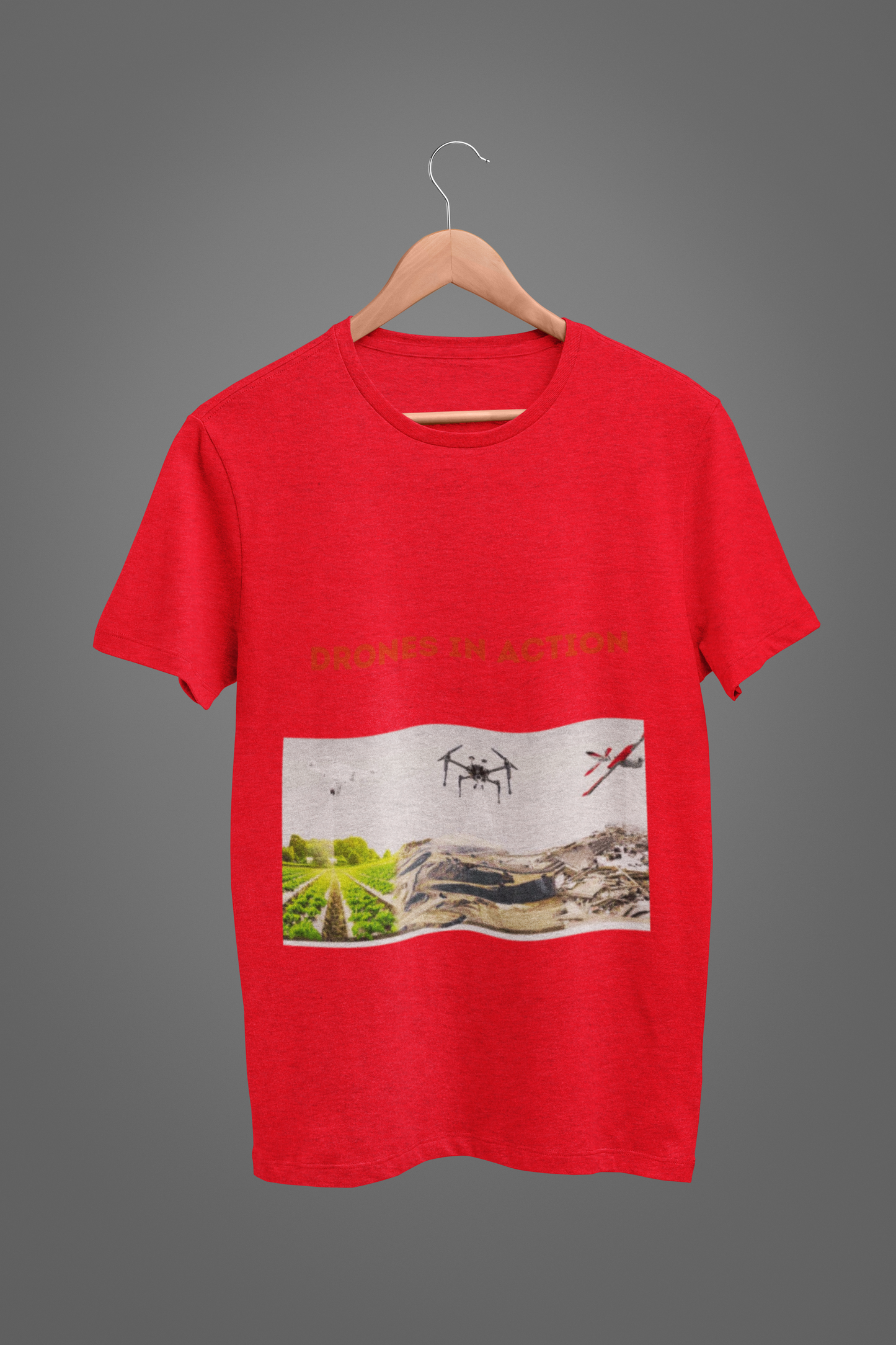 DRONES IN ACTION T SHIRT