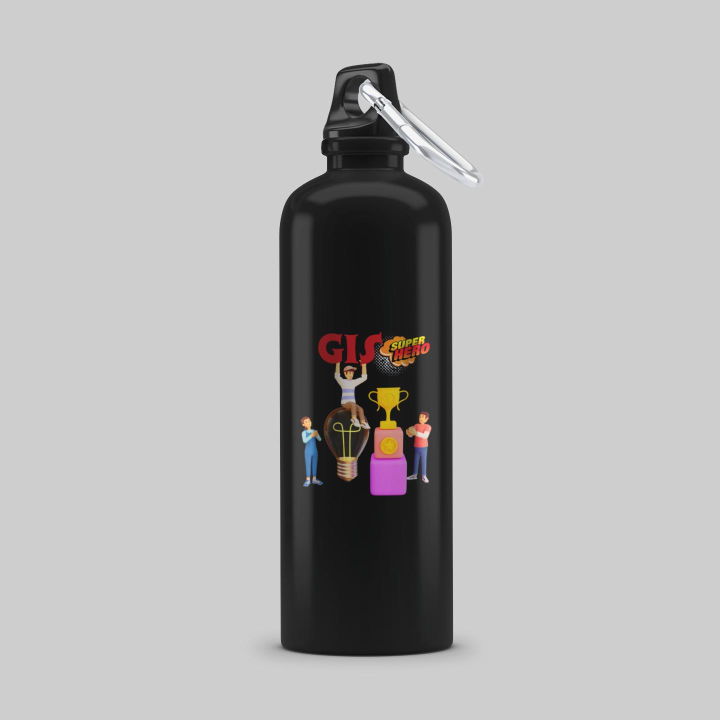 GIS Super Hero Water Bottle