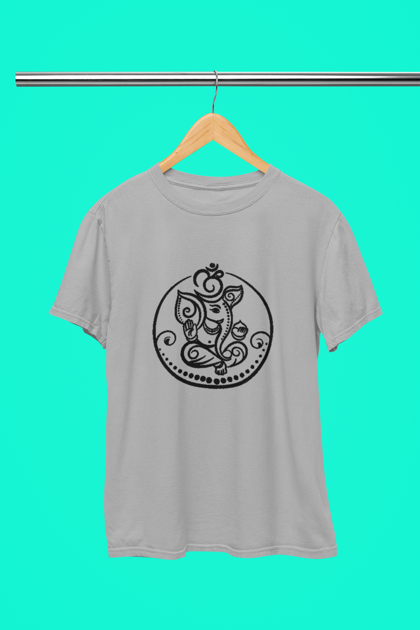 GANESH BLACK PIC T SHIRT