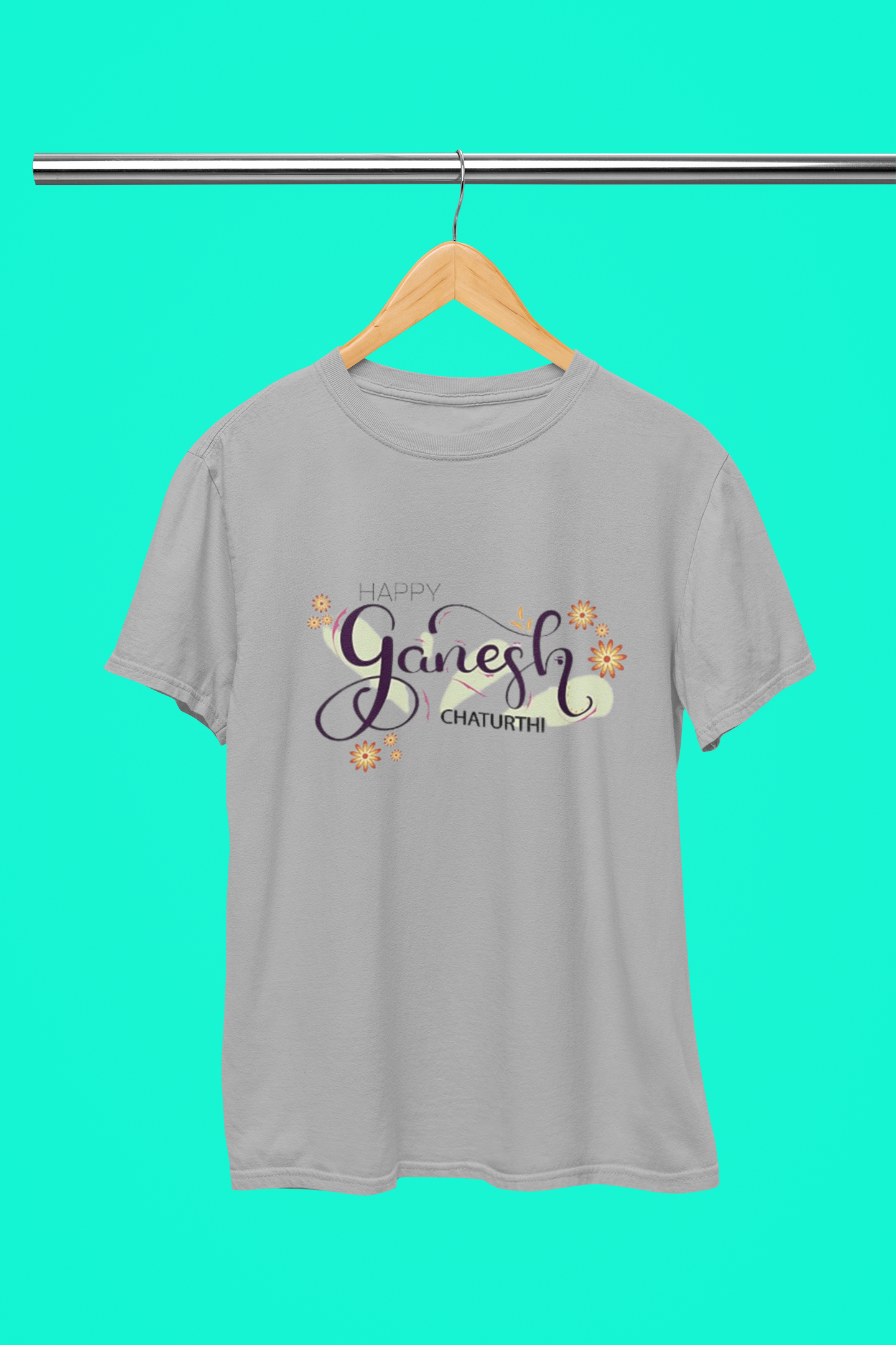 GANESH ENGLISH ART T SHIRT