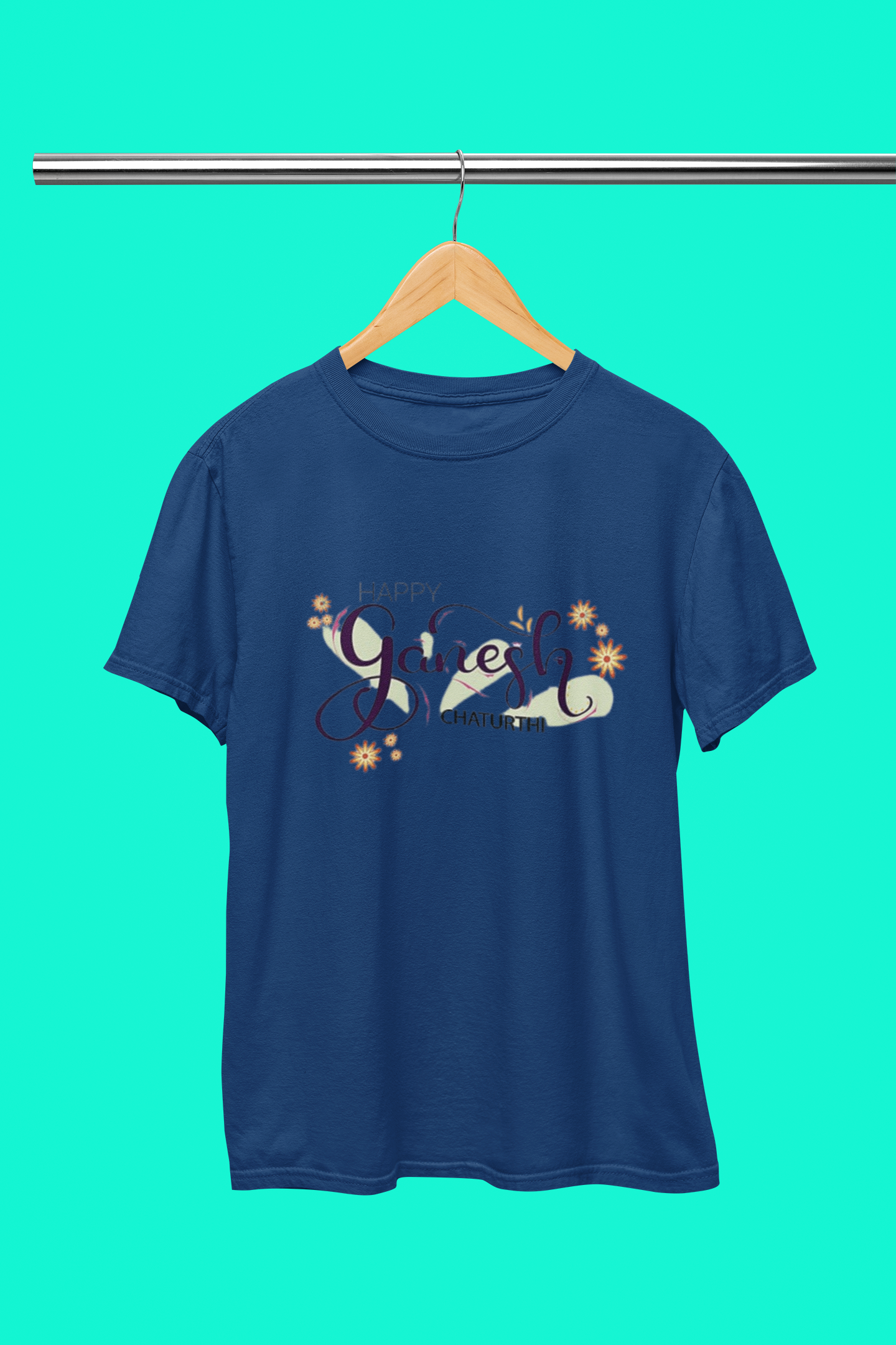 GANESH ENGLISH ART T SHIRT