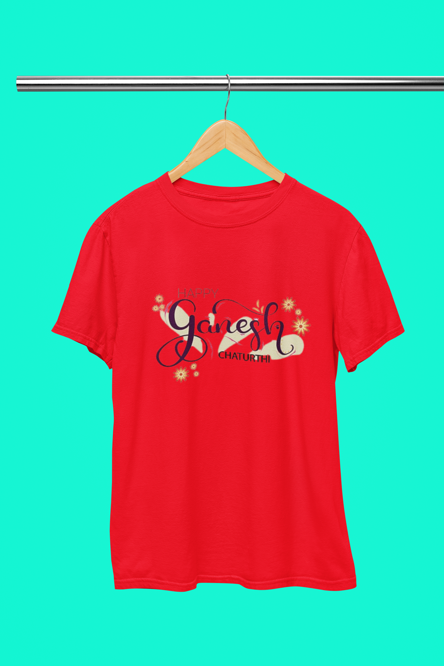 GANESH ENGLISH ART T SHIRT