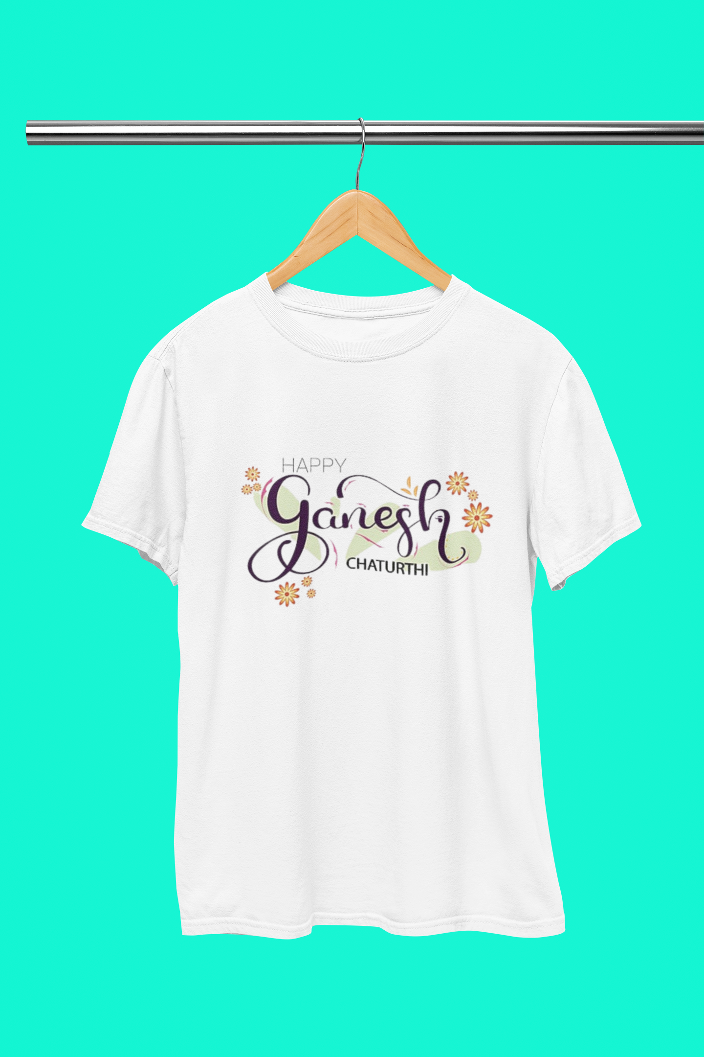 GANESH ENGLISH ART T SHIRT