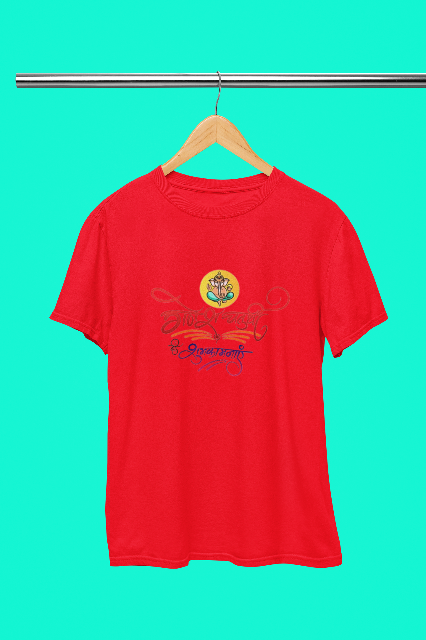 GANAPATHI ART HINDHI T SHIRT