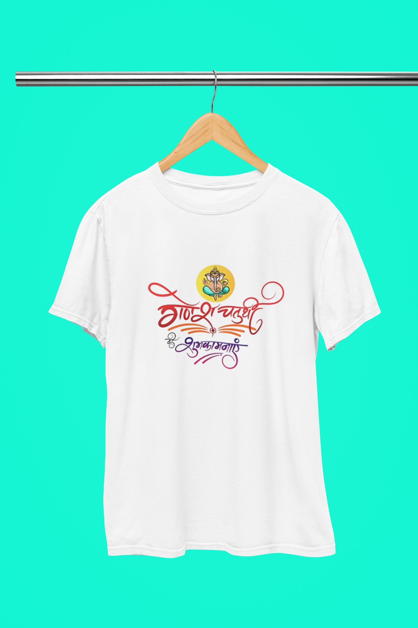 GANAPATHI ART HINDHI T SHIRT