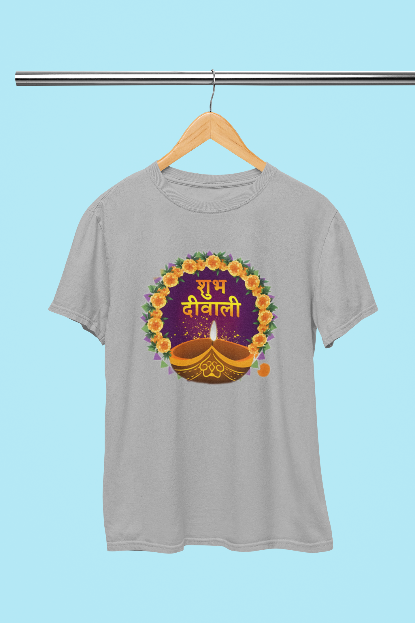 DIWALI CIRCLE FLOWER T-SHIRT