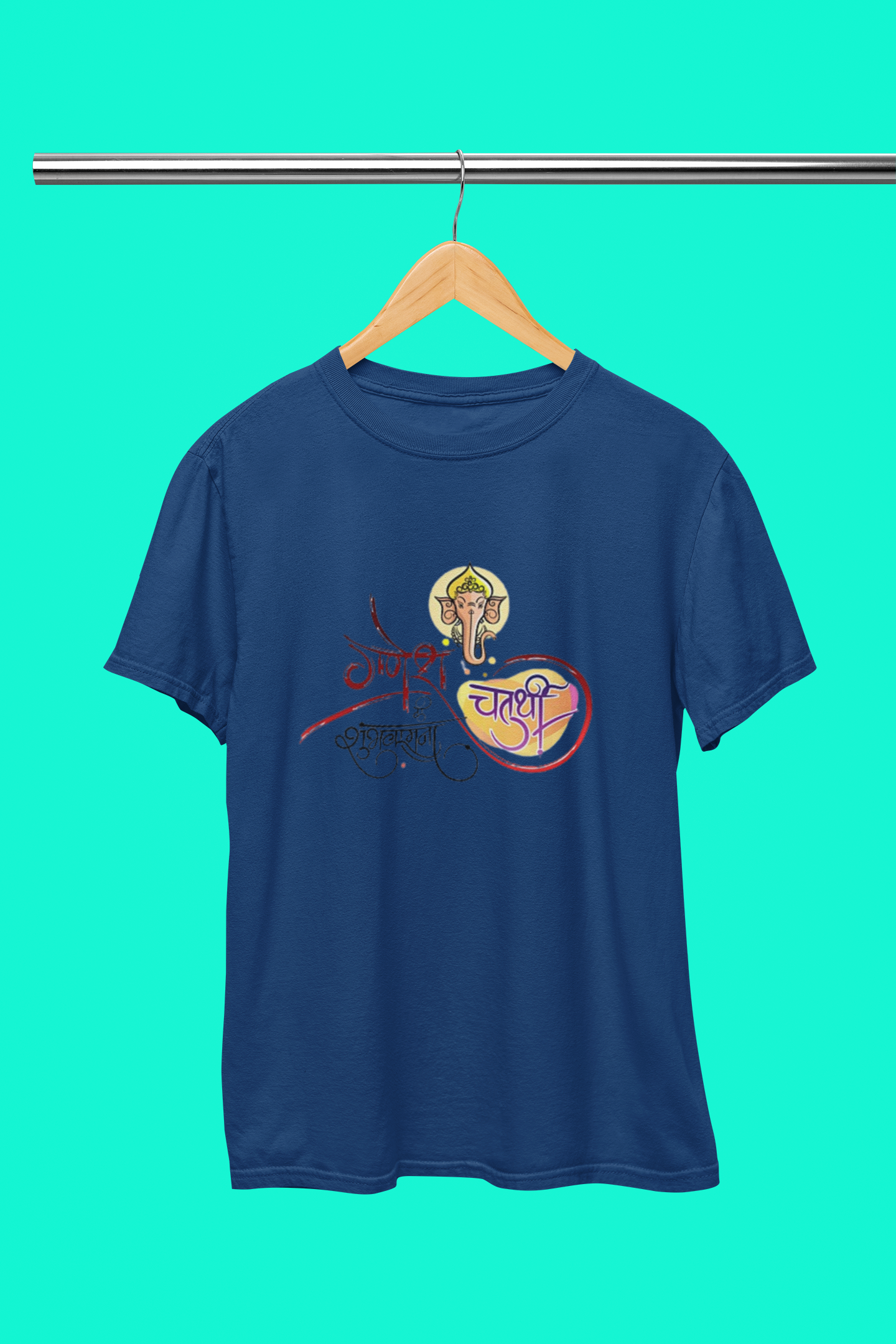 GANESH HINDI ART T SHIRT