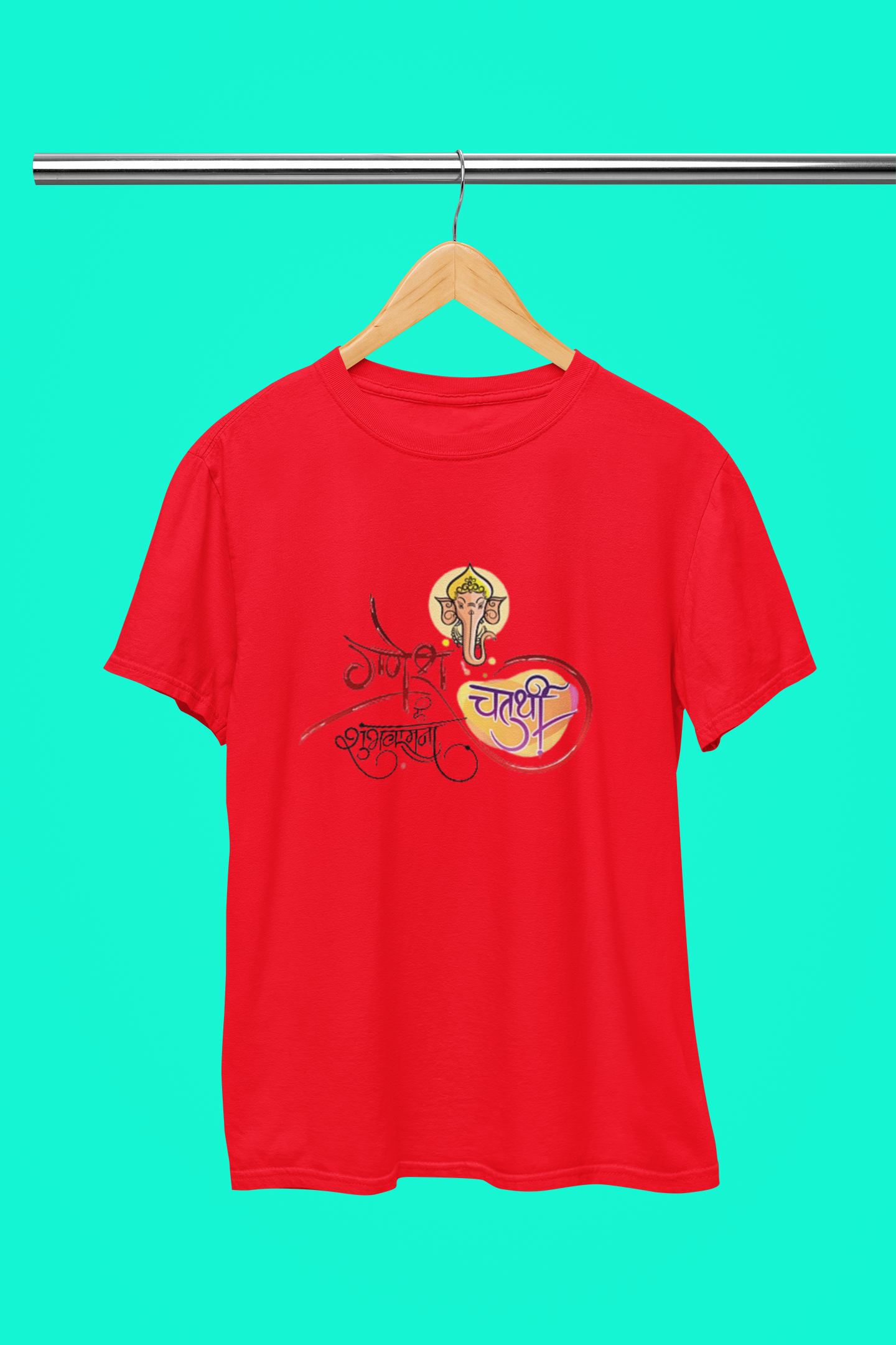 GANESH HINDI ART T SHIRT