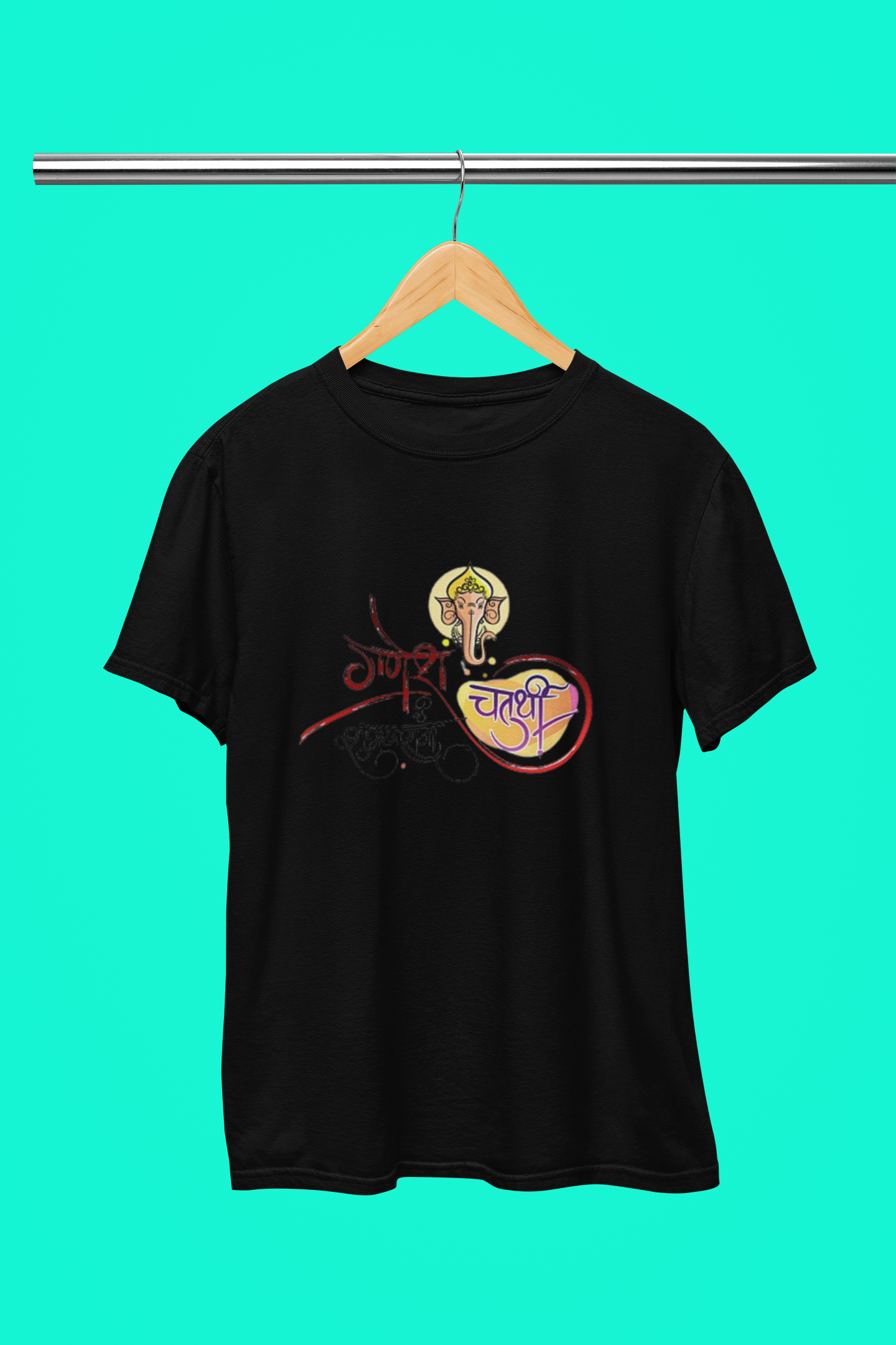 GANESH HINDI ART T SHIRT