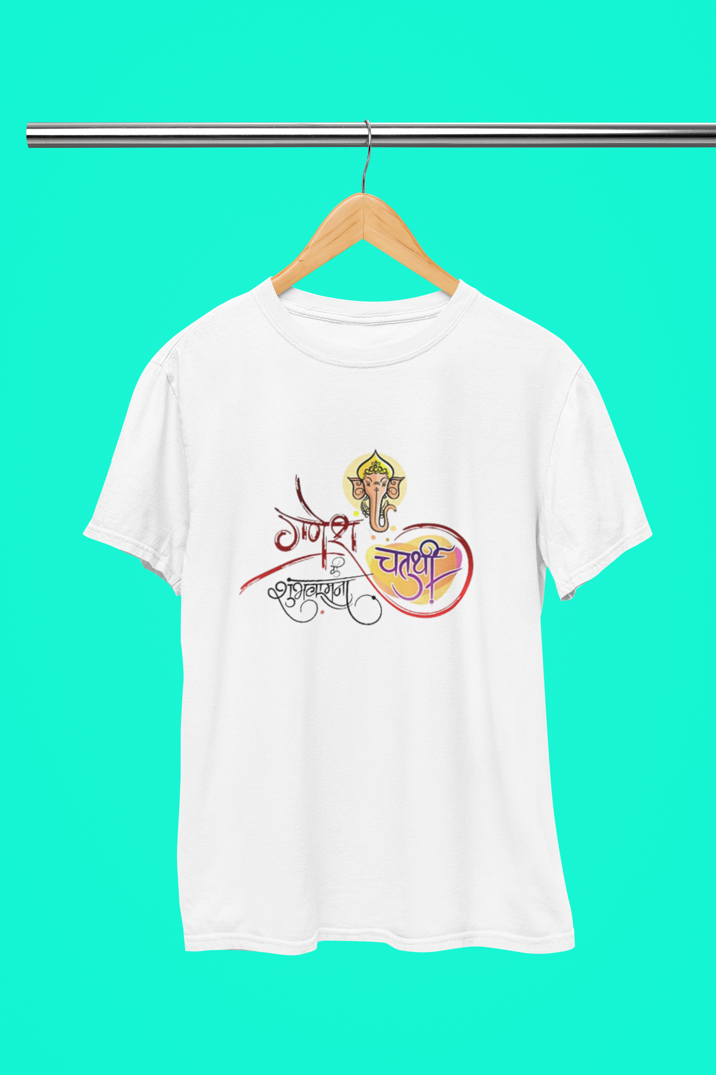 GANESH HINDI ART T SHIRT
