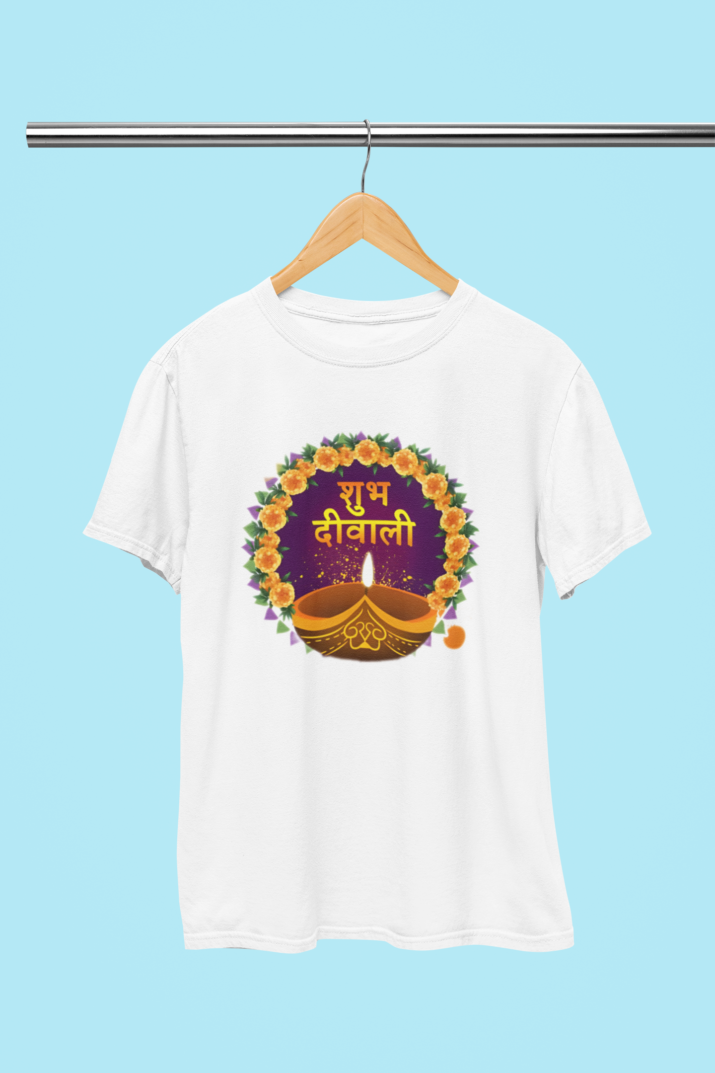 DIWALI CIRCLE FLOWER T-SHIRT