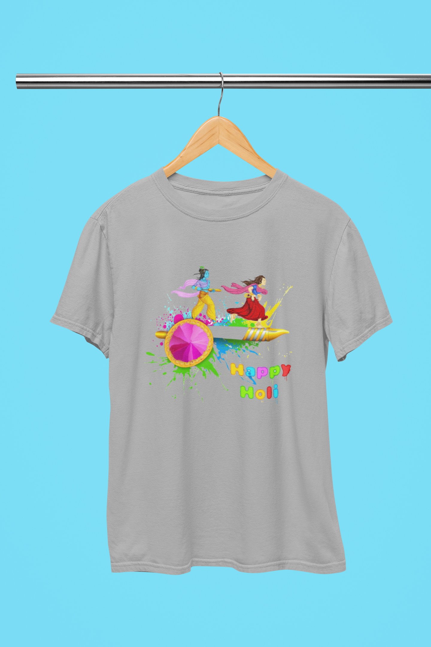 Lord Krishna Holi T-Shirt