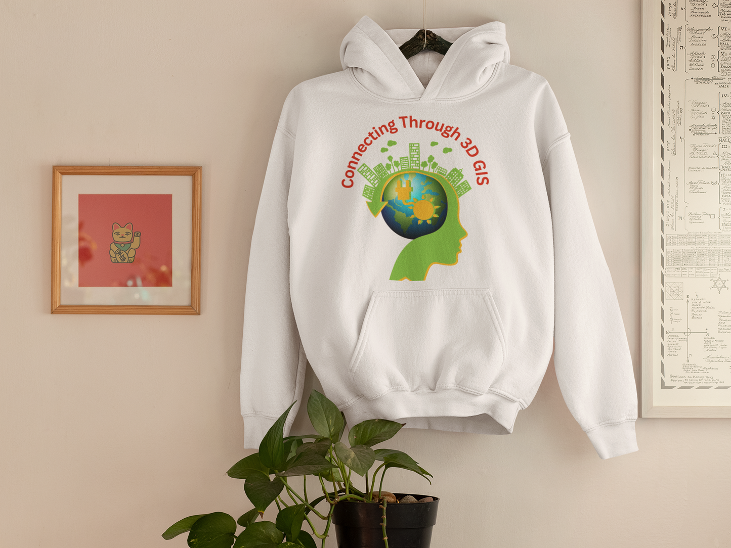 CONNECTING THROUGH 3D GIS T SHIRT