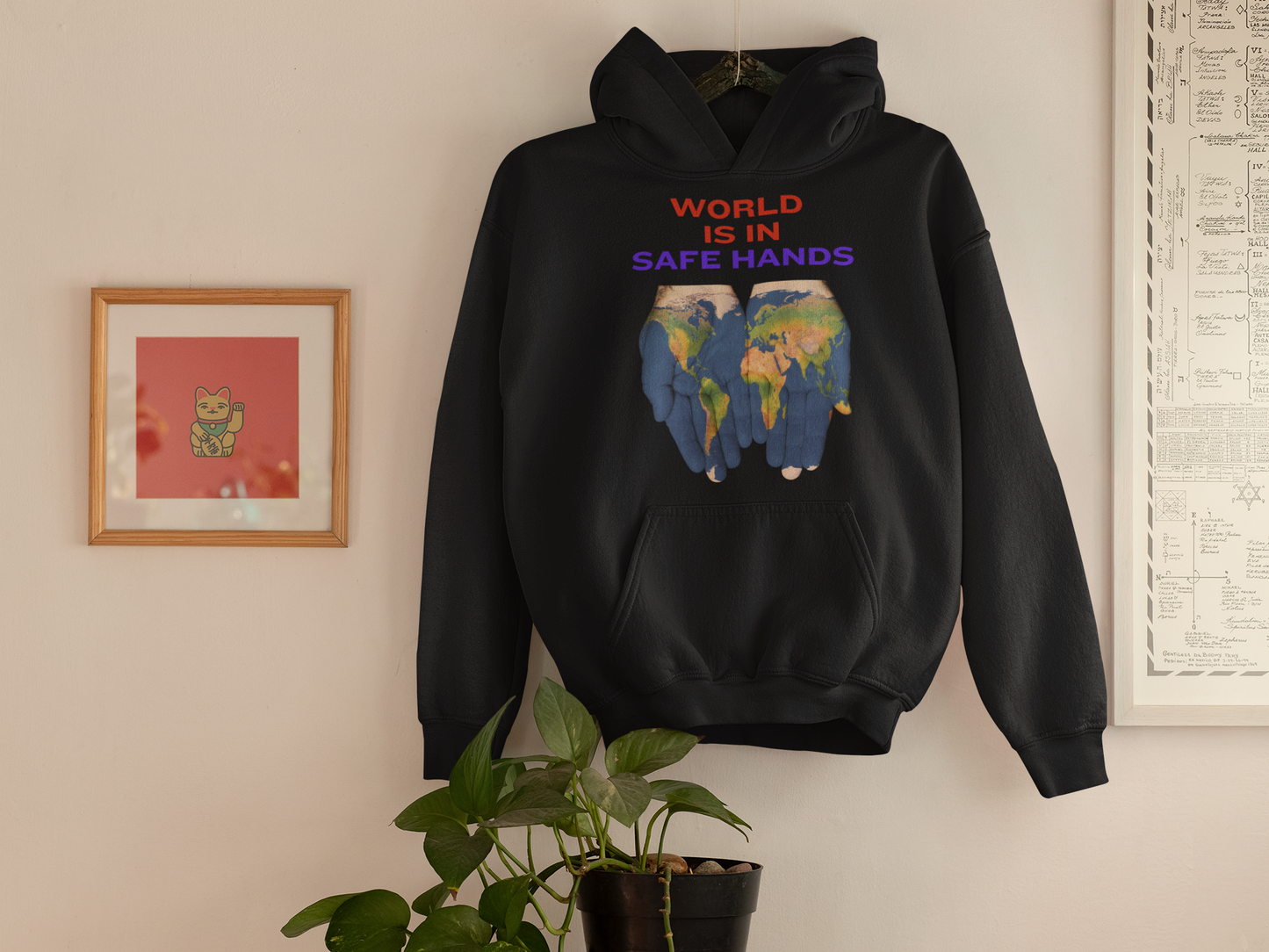 WORLD IN SAFE HANDS 👐 T SHIRT
