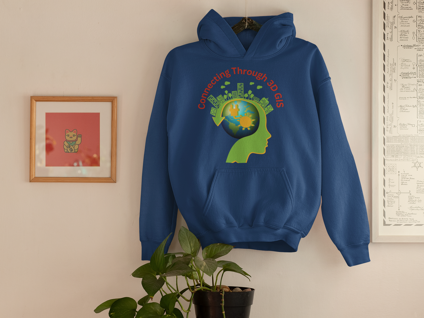 CONNECTING THROUGH 3D GIS T SHIRT