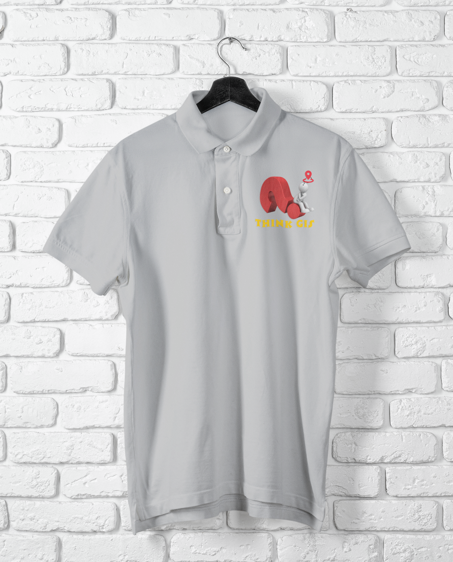 THINK GIS POLO T SHIRT