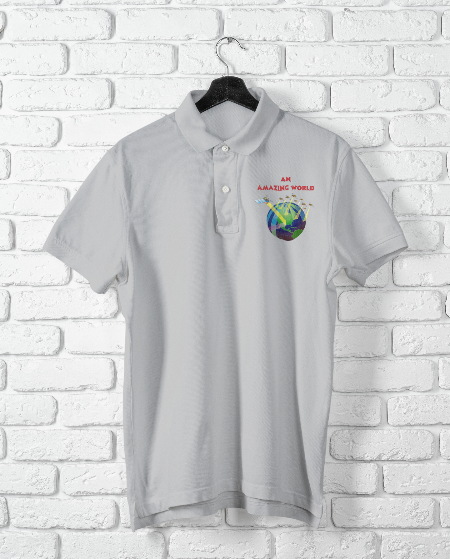 AN AMAZING WORLD POLO T SHIRT
