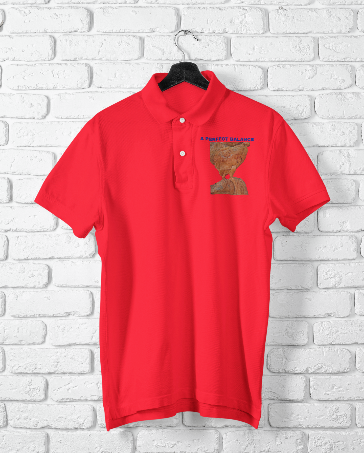A PERFECT BALANCE POLO T SHIRT