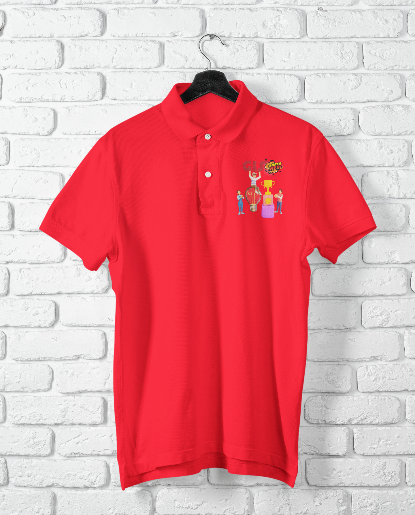 GIS SUPER HERO POLO T-SHIRT