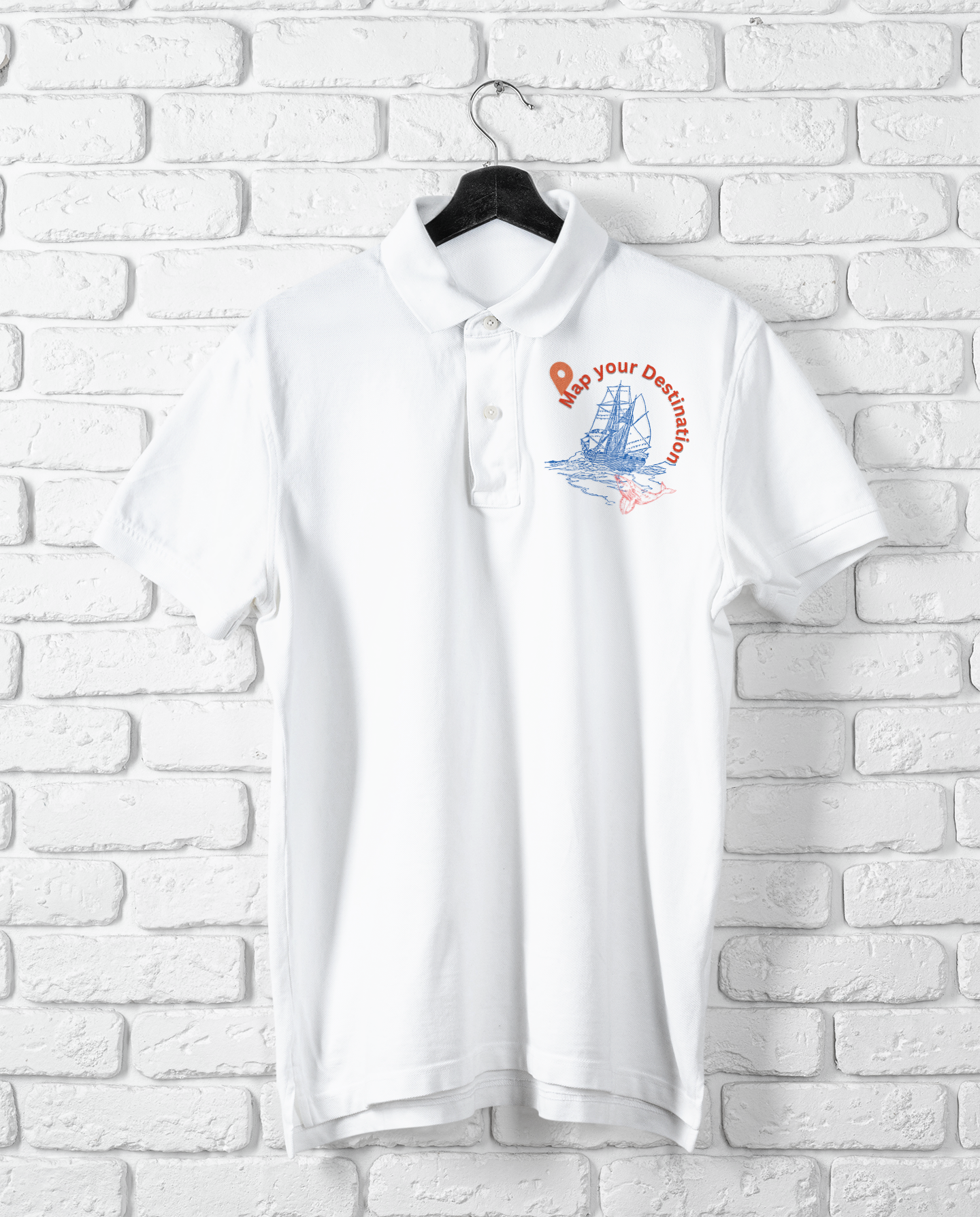 MAP YOUR DESTINATION POLO T SHIRT