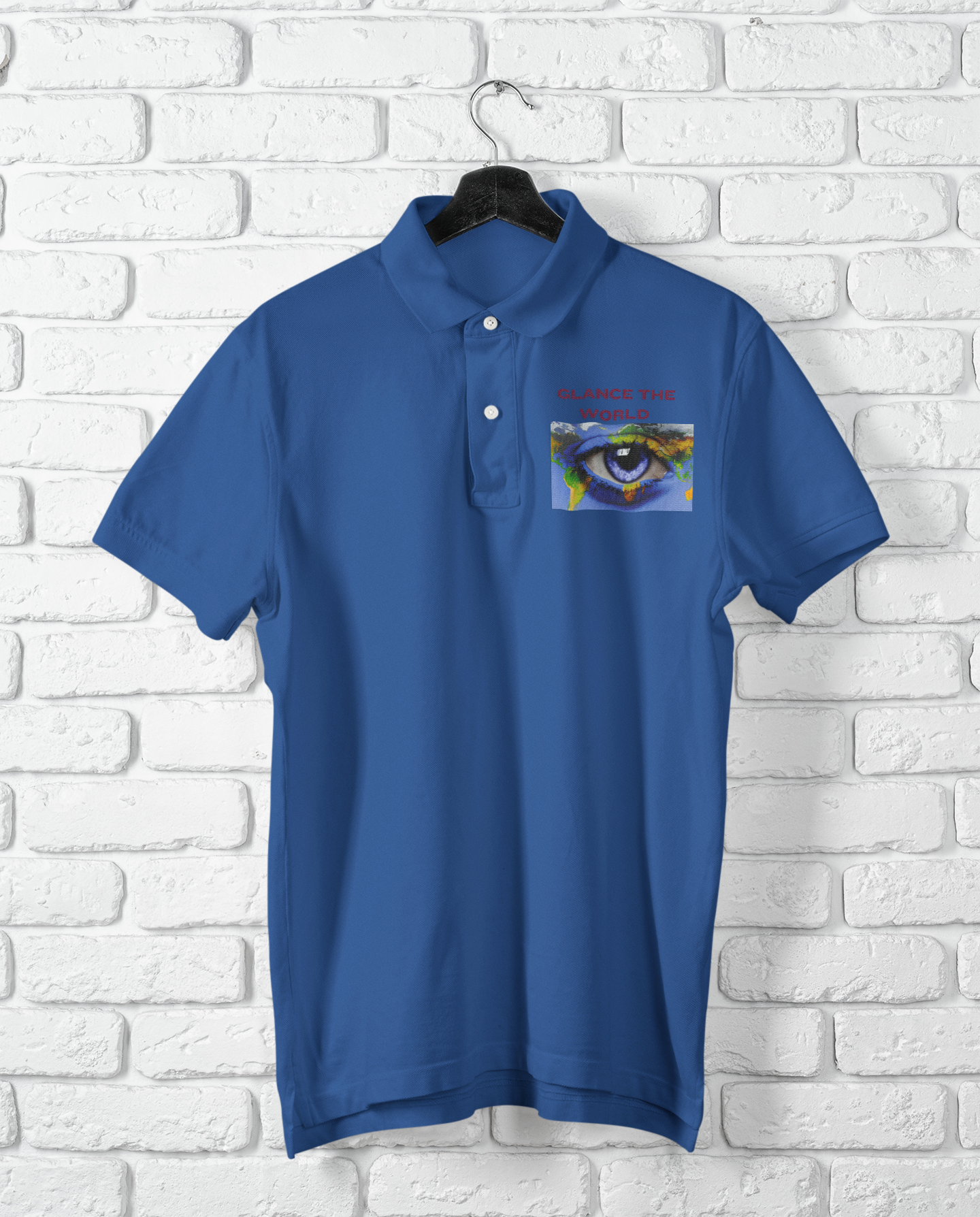 GLANCE THE WORLD POLO T SHIRT