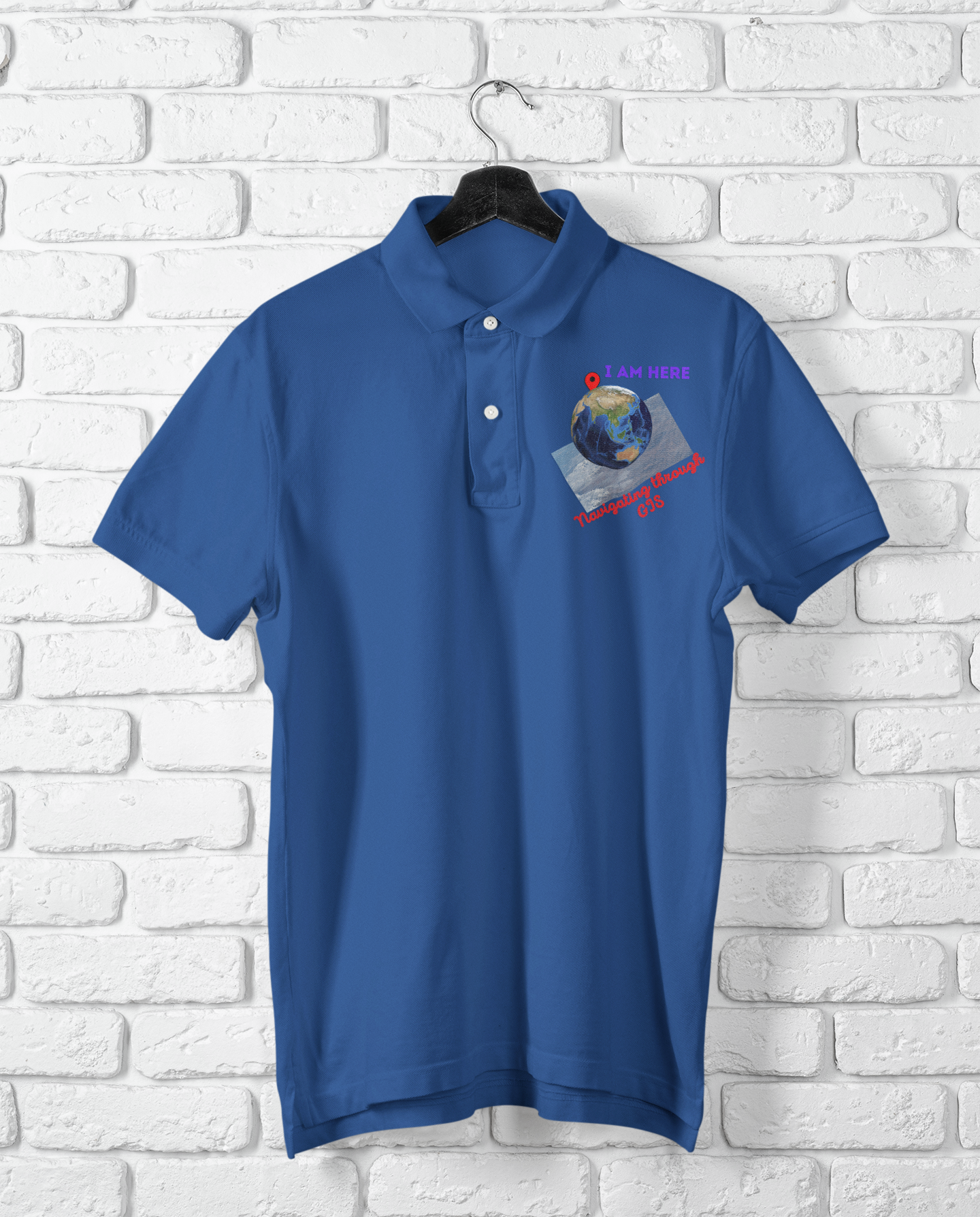 I AM HERE POLO T SHIRT