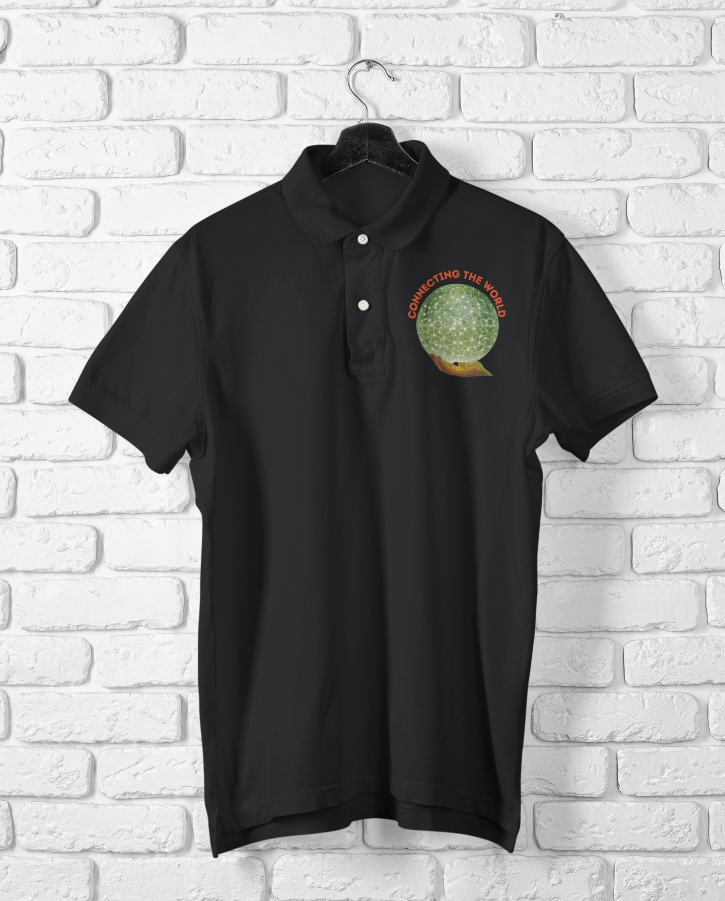 CONNECTING THE WORLD POLO T SHIRT