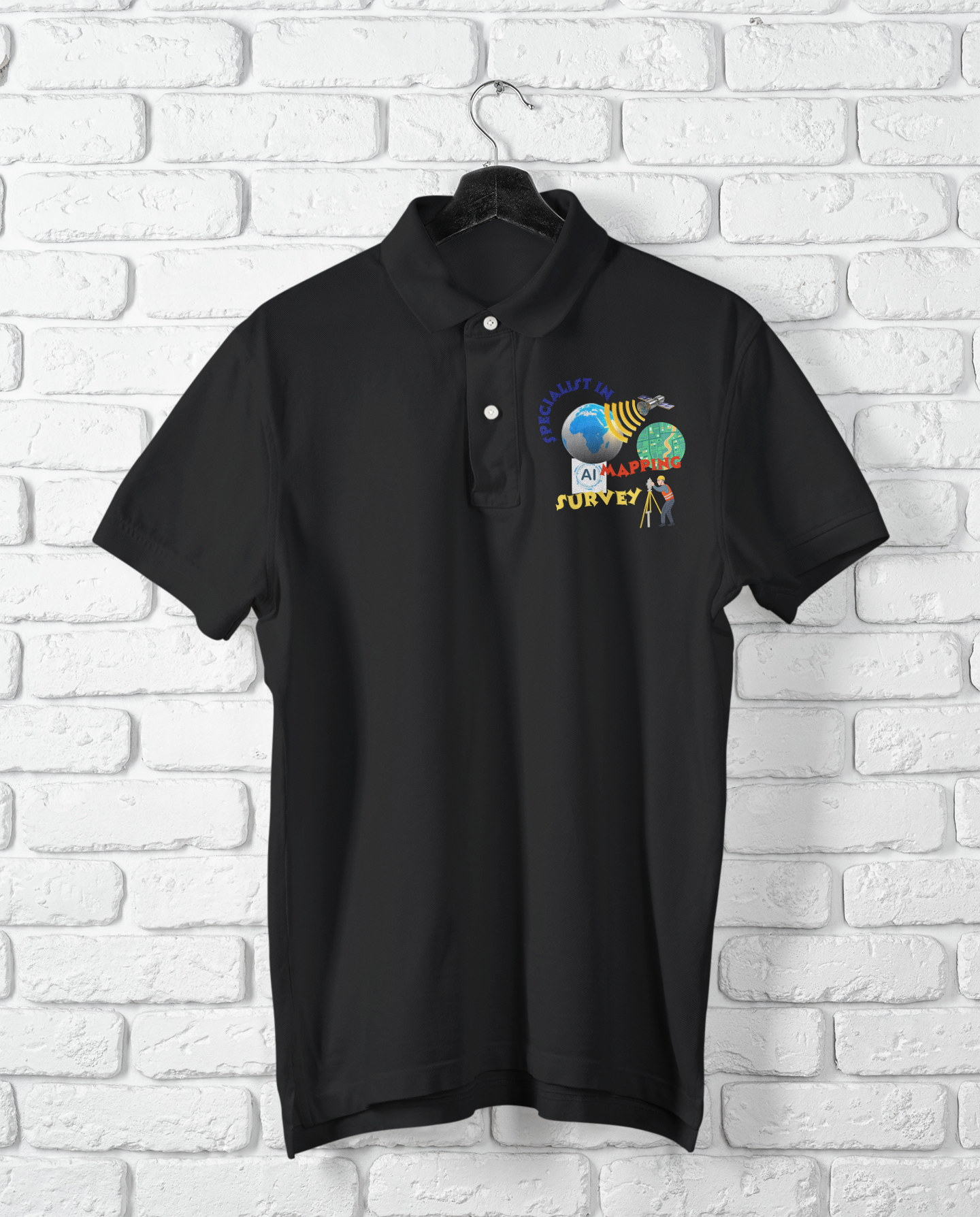 SPECIALIST IN MAPPING POLO T SHIRT