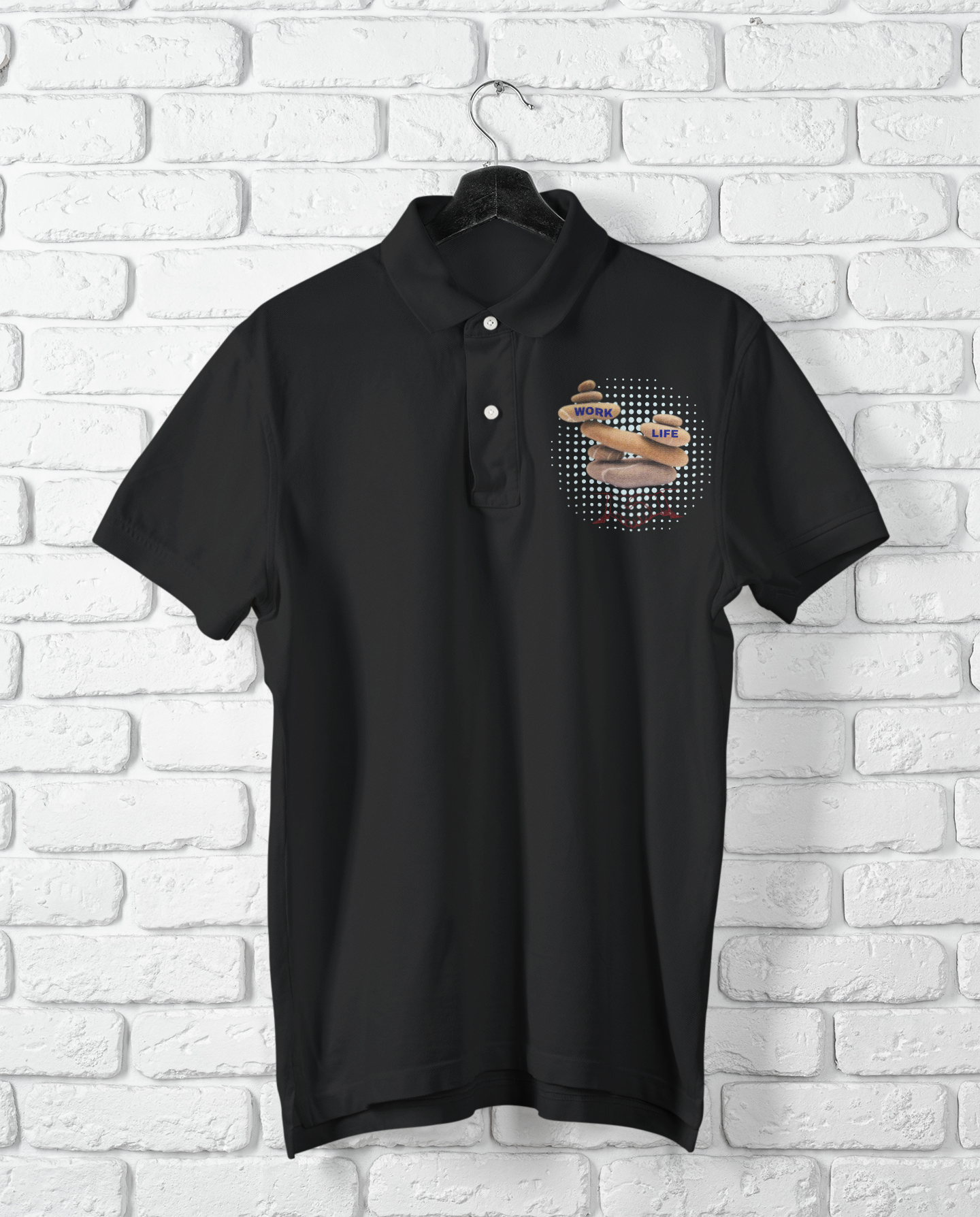 WORK LIFE POLO T SHIRT