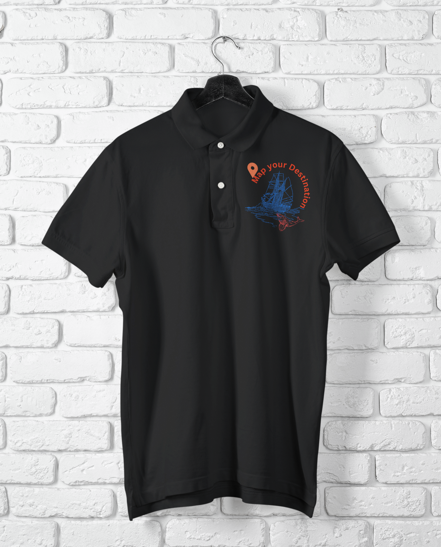MAP YOUR DESTINATION POLO T SHIRT