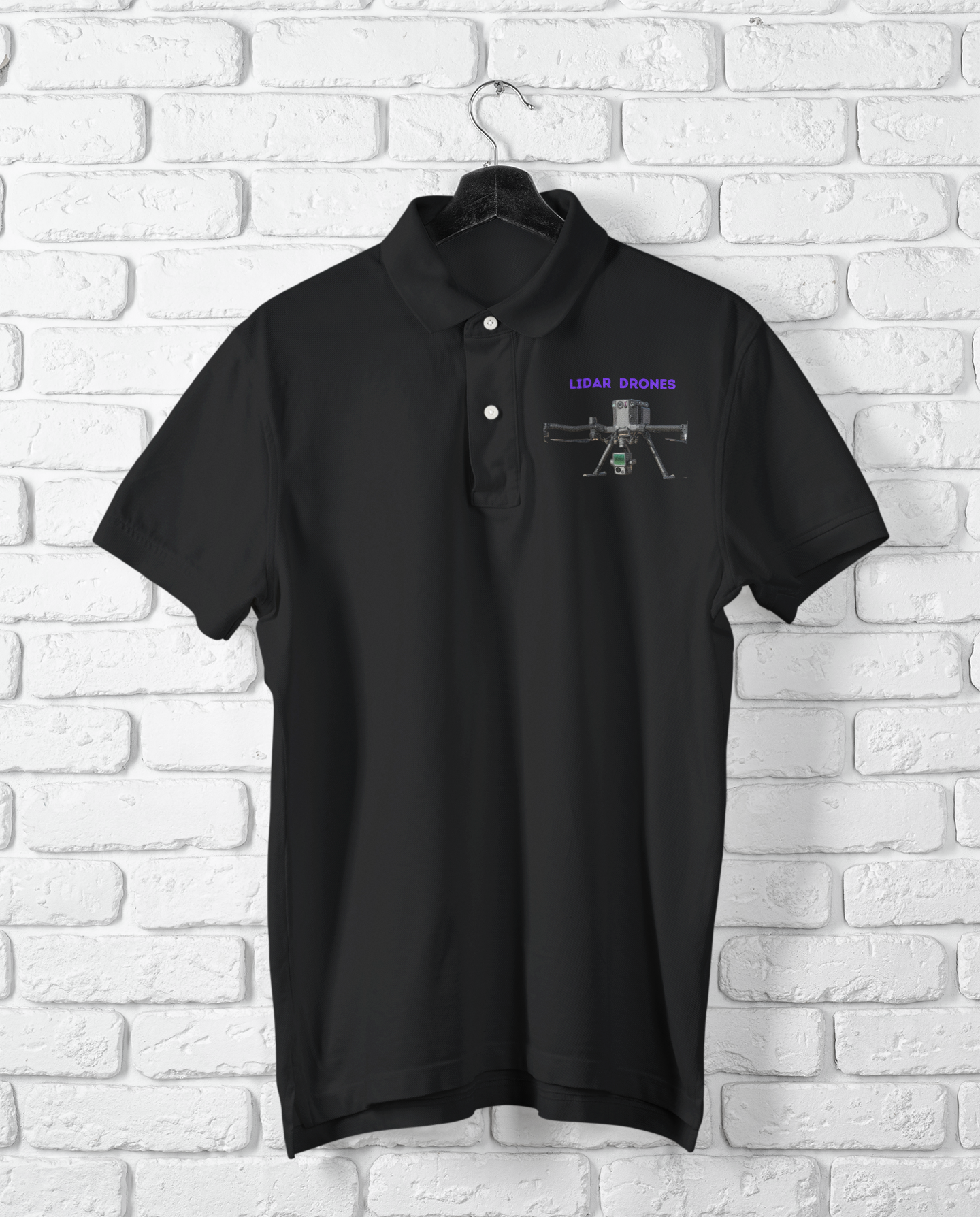 LIDAR DRONES POLO T SHIRT