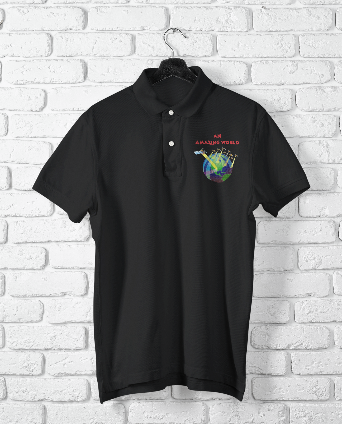AN AMAZING WORLD POLO T SHIRT