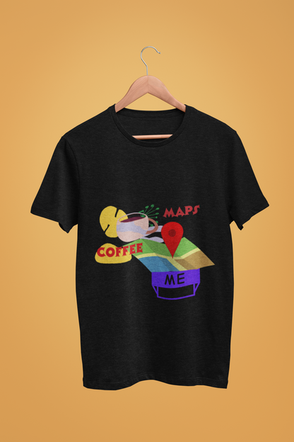 COFFEE WITH MAP T SHIRT