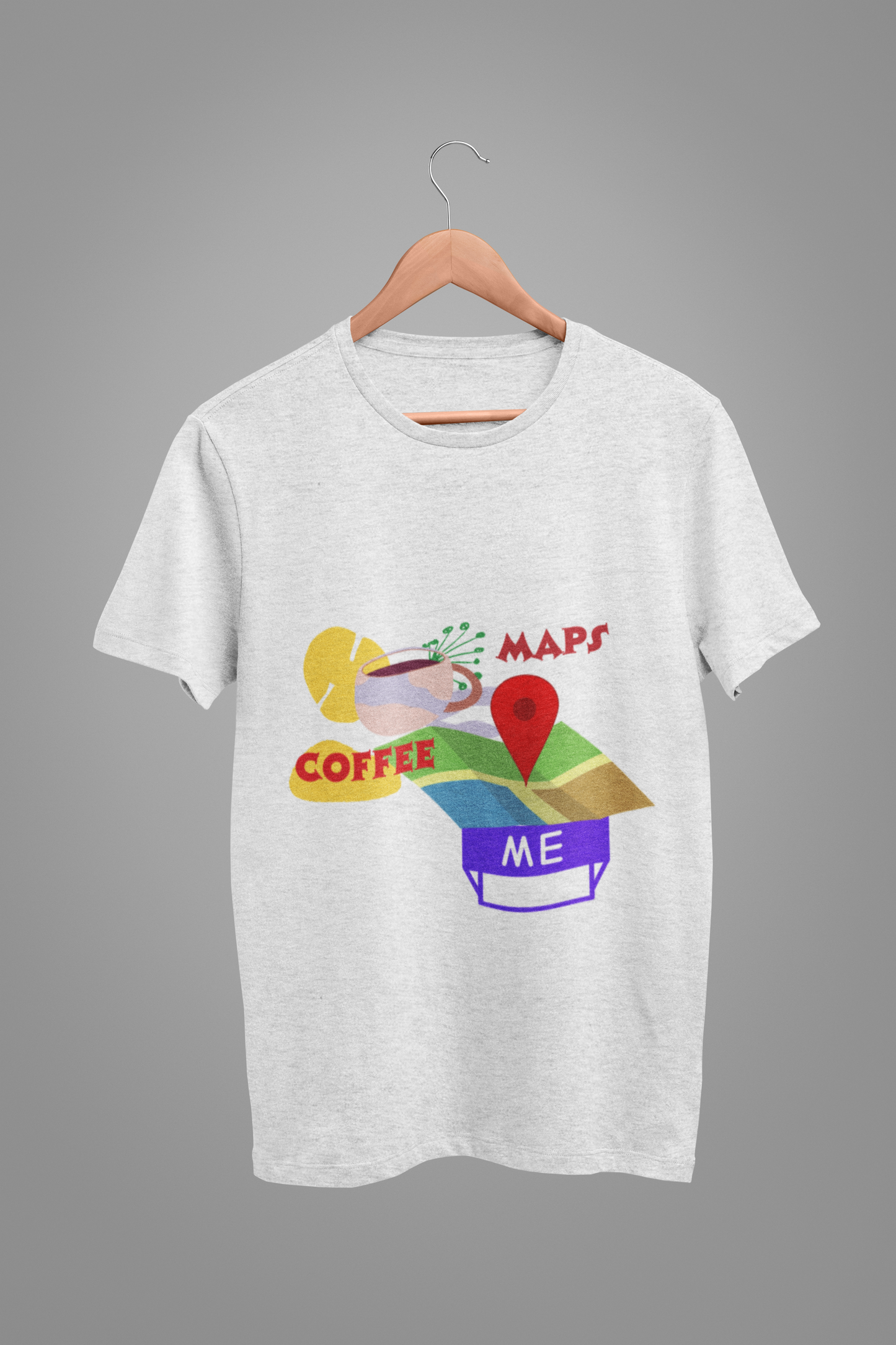 COFFEE WITH MAP T SHIRT