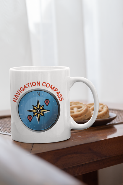 NAVIGATION COMPASS MUG