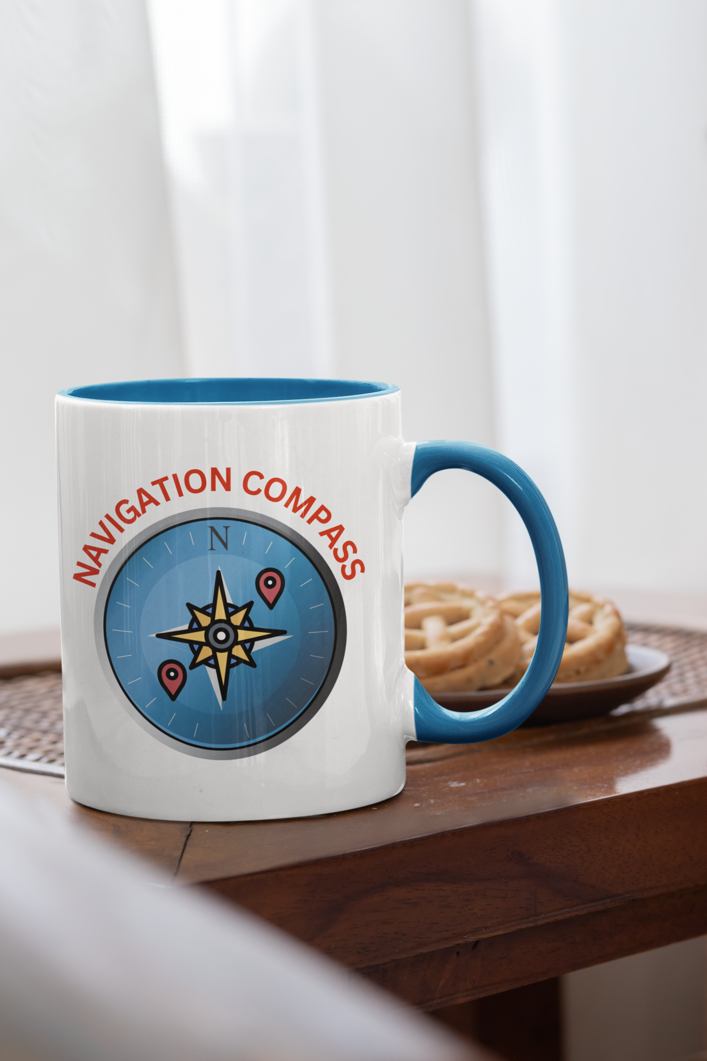 NAVIGATION COMPASS MUG