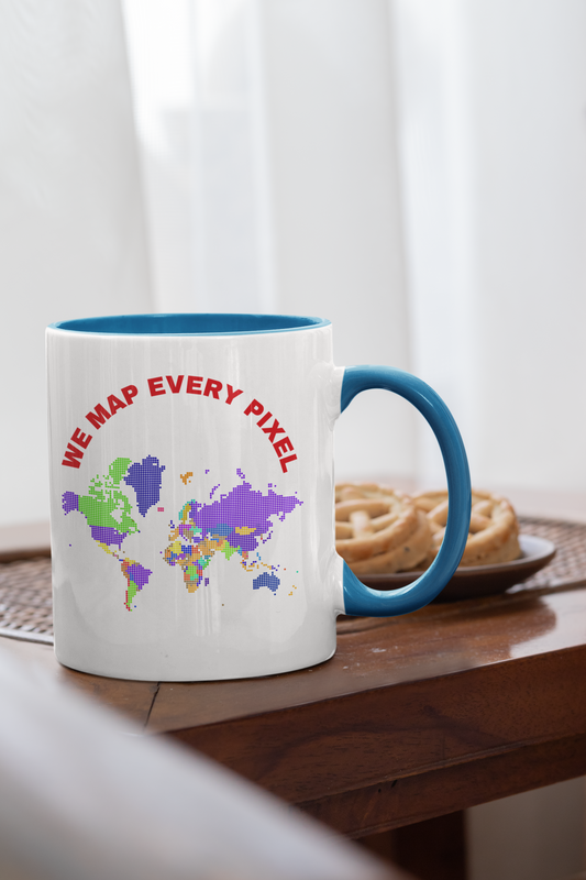 WE MAP EVERY PIXEL MUG