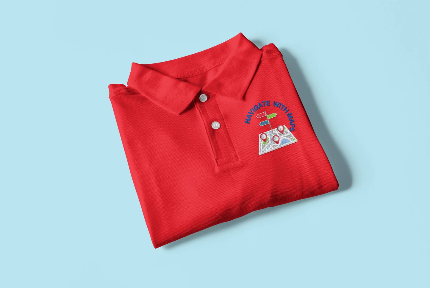 NAVIGATE WITH MAP POLO T SHIRT