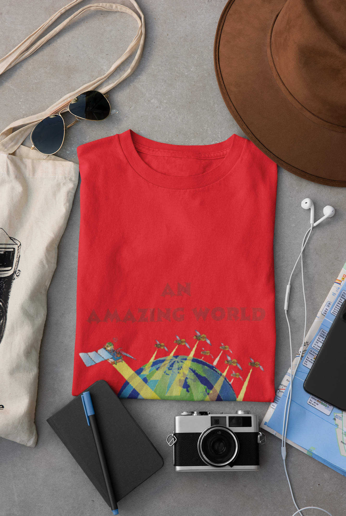 AN AMAZING WORLD T SHIRT