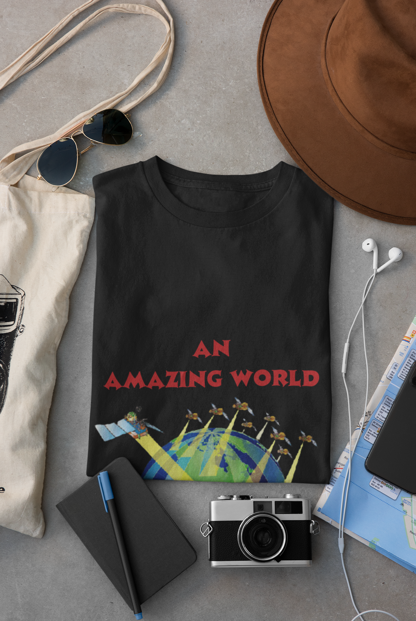 AN AMAZING WORLD T SHIRT