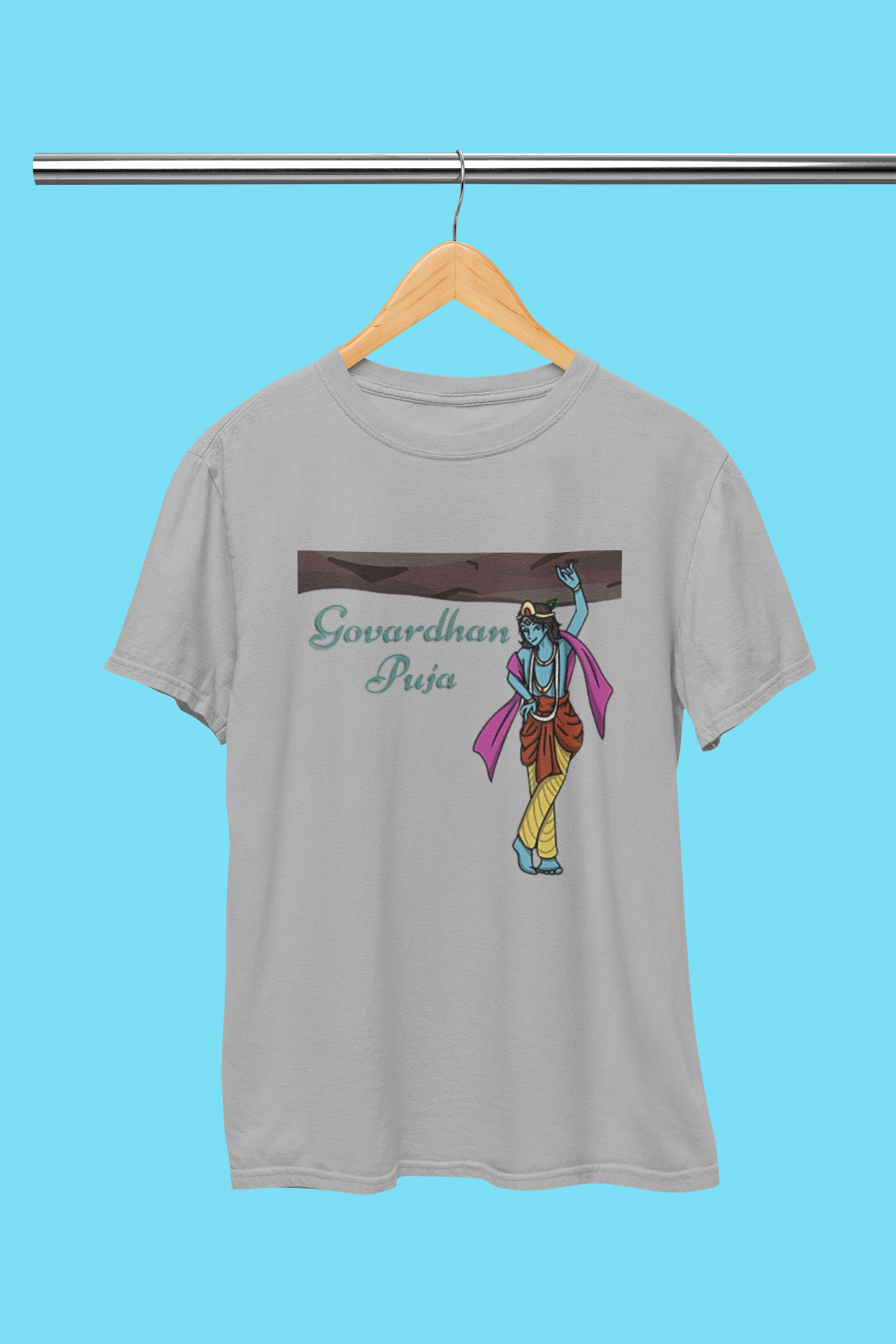 GOVARDHAN PUJA SUPER KRISHNA T-SHIRT