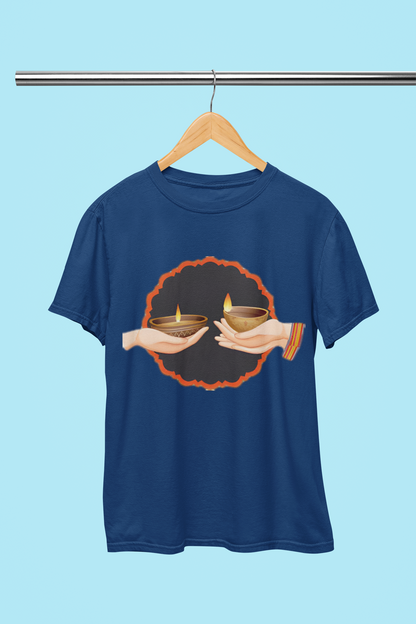 DIWALI SUPER TWO HANDS T-SHIRT