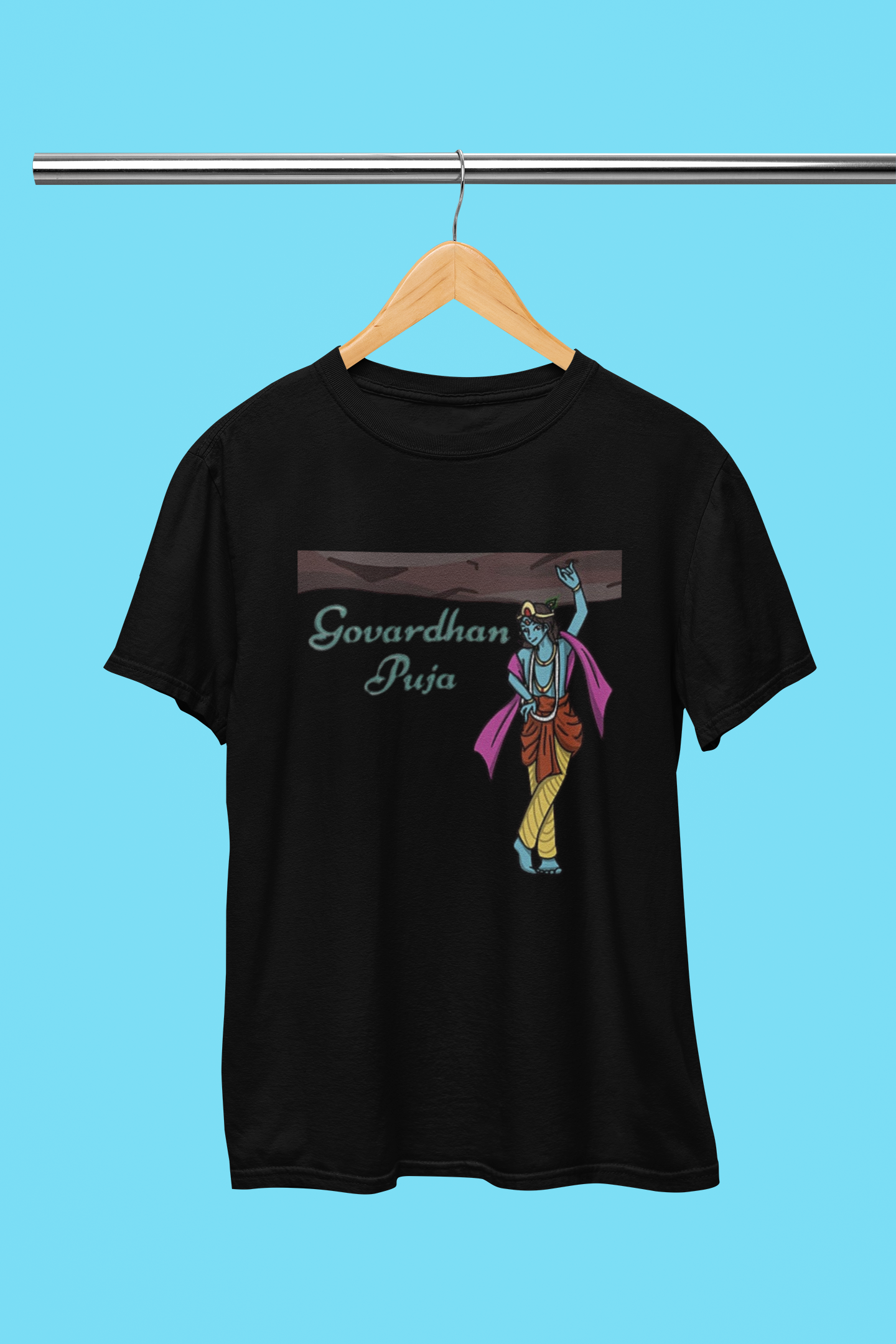 GOVARDHAN PUJA SUPER KRISHNA T-SHIRT