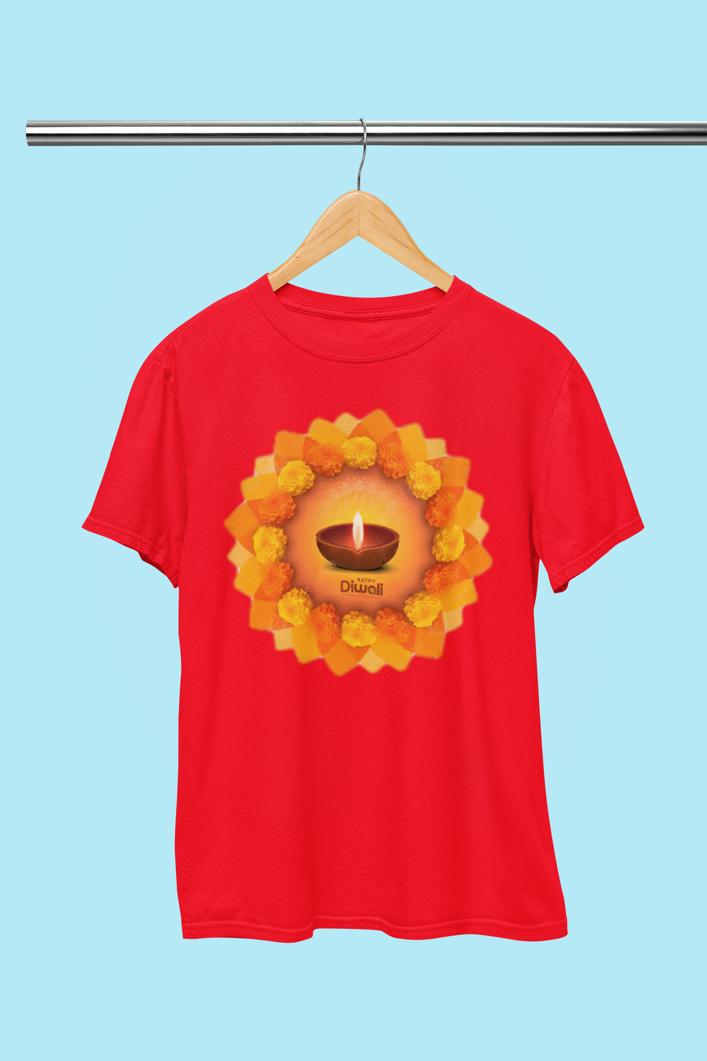 DIWALI MARIGOLD FLOWER T-SHIRT