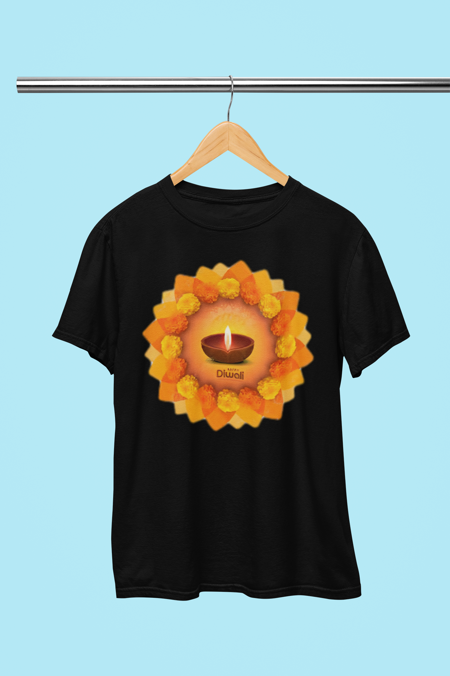 DIWALI MARIGOLD FLOWER T-SHIRT