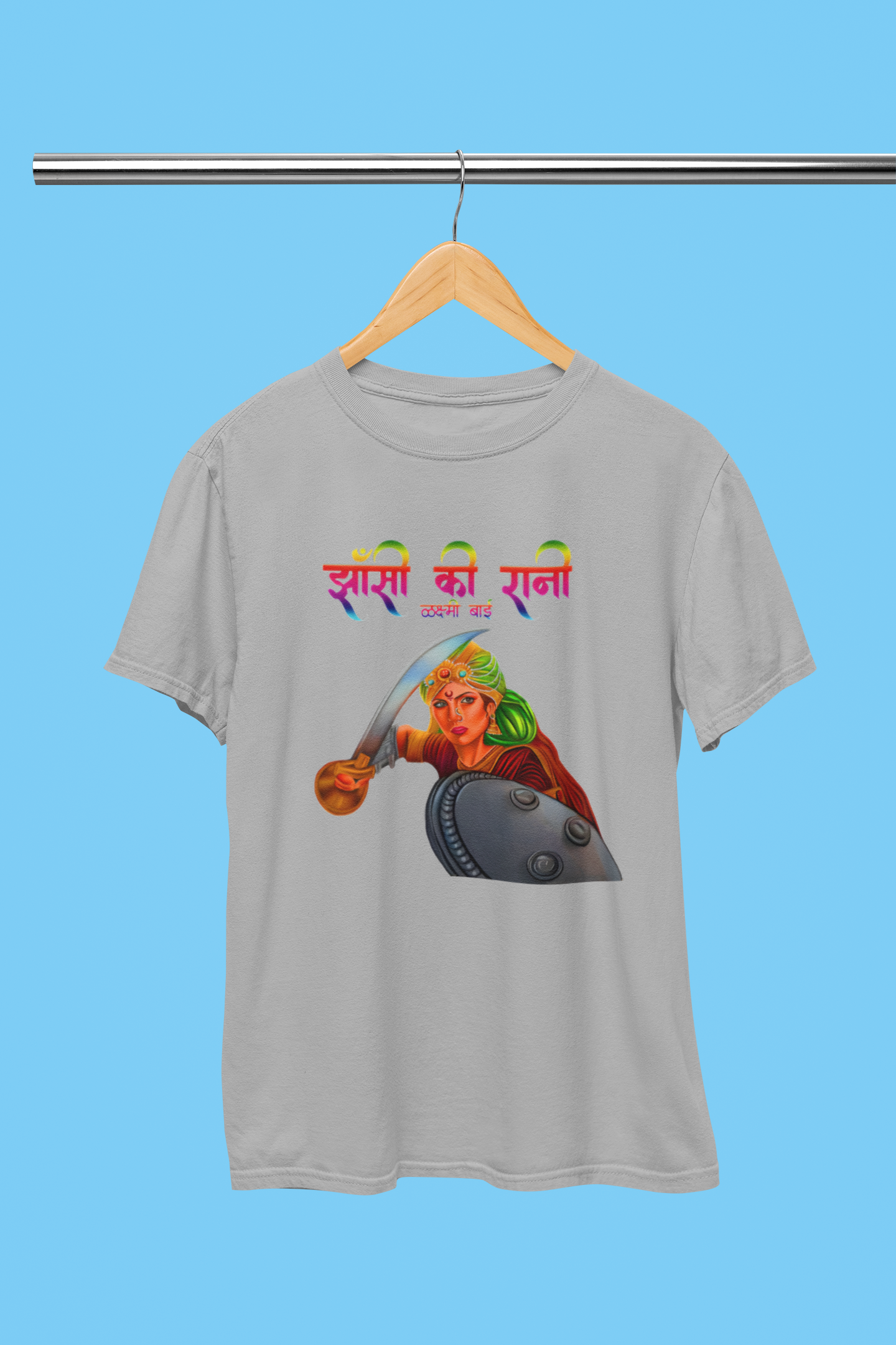 FIRST WOMEN FREEDOM FIGHTER RANI JHANSI T-SHIRT