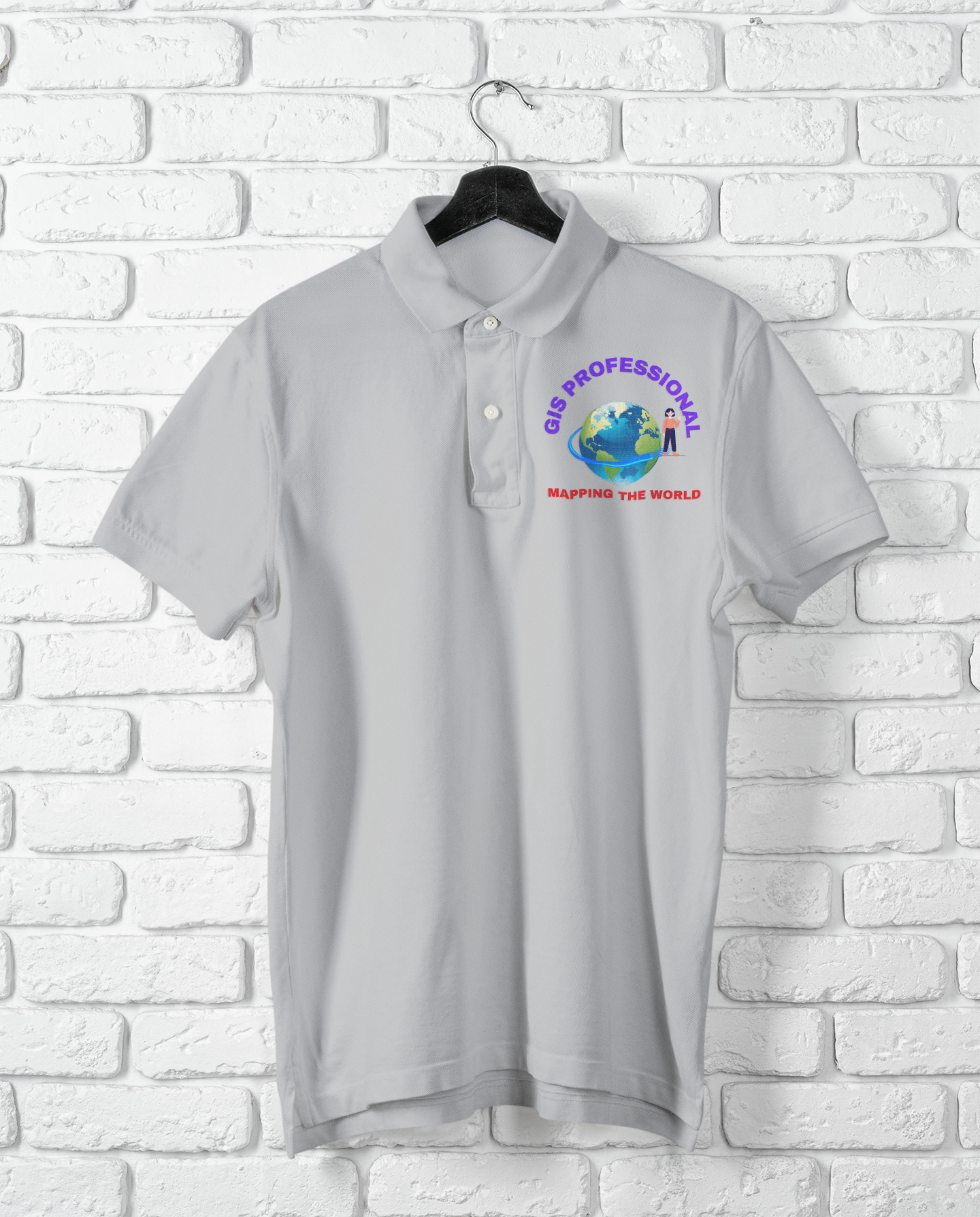 GIS PROFETIONAL MAPPING POLO T-SHIRT